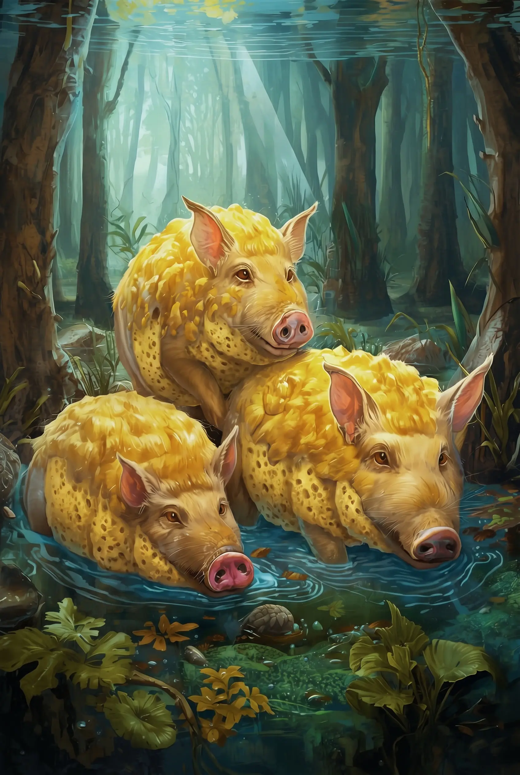 A sponge hog creature from the Advant serial with a wet, textured surface
