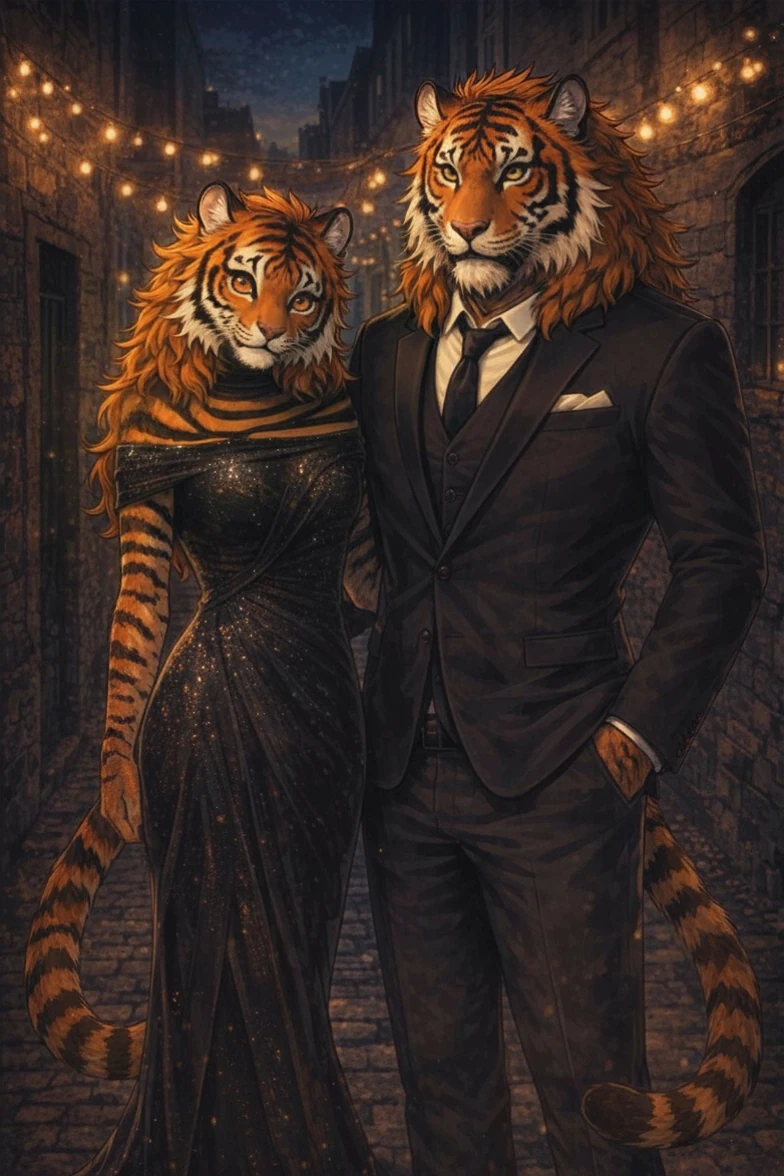 Althena Rosalind with Nijo Sorbon the tiger