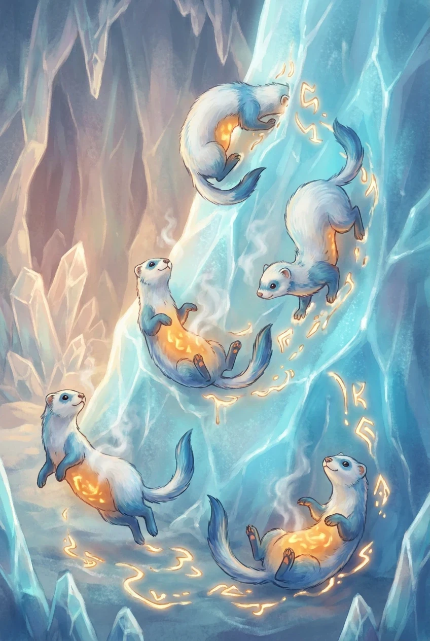Frost ferrets with hot symbols