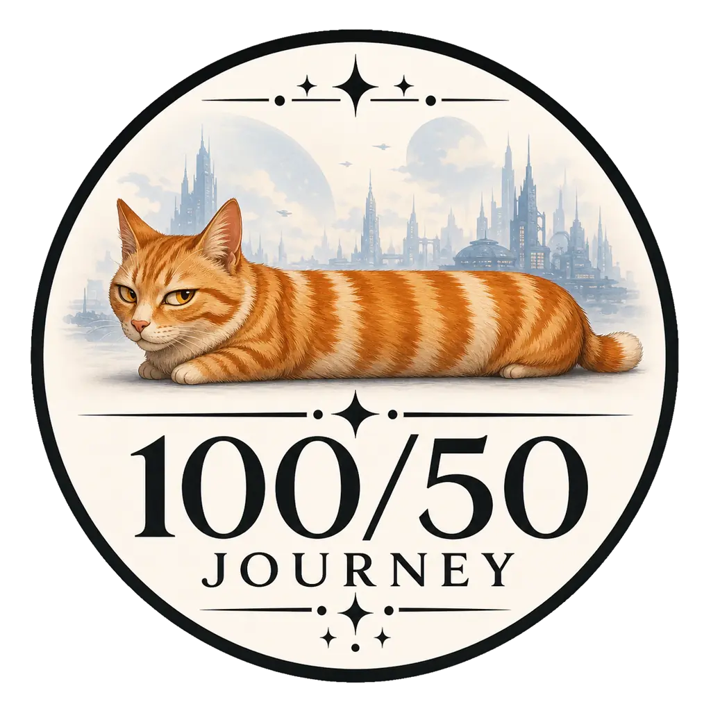 Sausage-Cat 100/50 round mark, black, sausage example